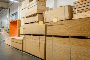 Hardware store assortment, packs of chipboard